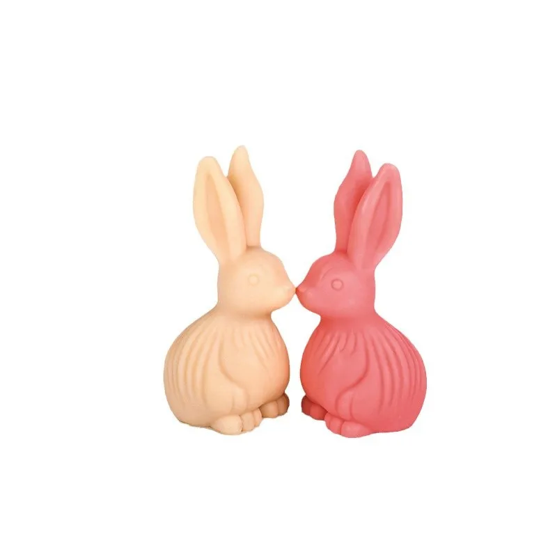 3d Rabbit Scented Candle Mold Easter Bunny Home Decoration Creative Spiral Silicone Molds Candle Making Supplies