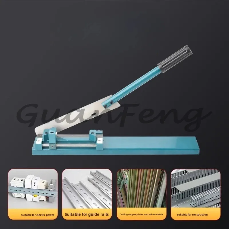 Steel Aluminum Iron Guide Rail Cutting Machine Dc-35 Electric Guide Rail Cutting Machine with Ruler