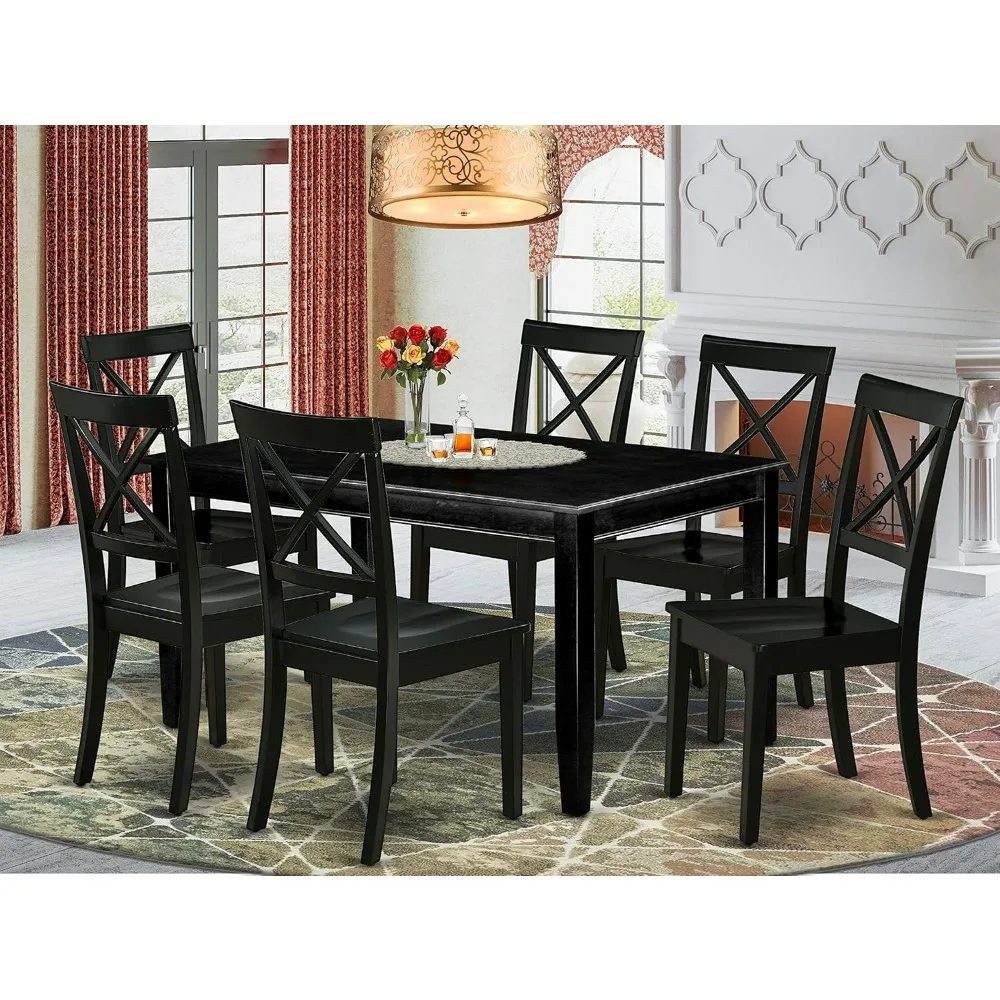 

dining table set,7 Piece Set,Consist of a Rectangle Dining Room Table and 6 Kitchen Chairs,dinning tables sets