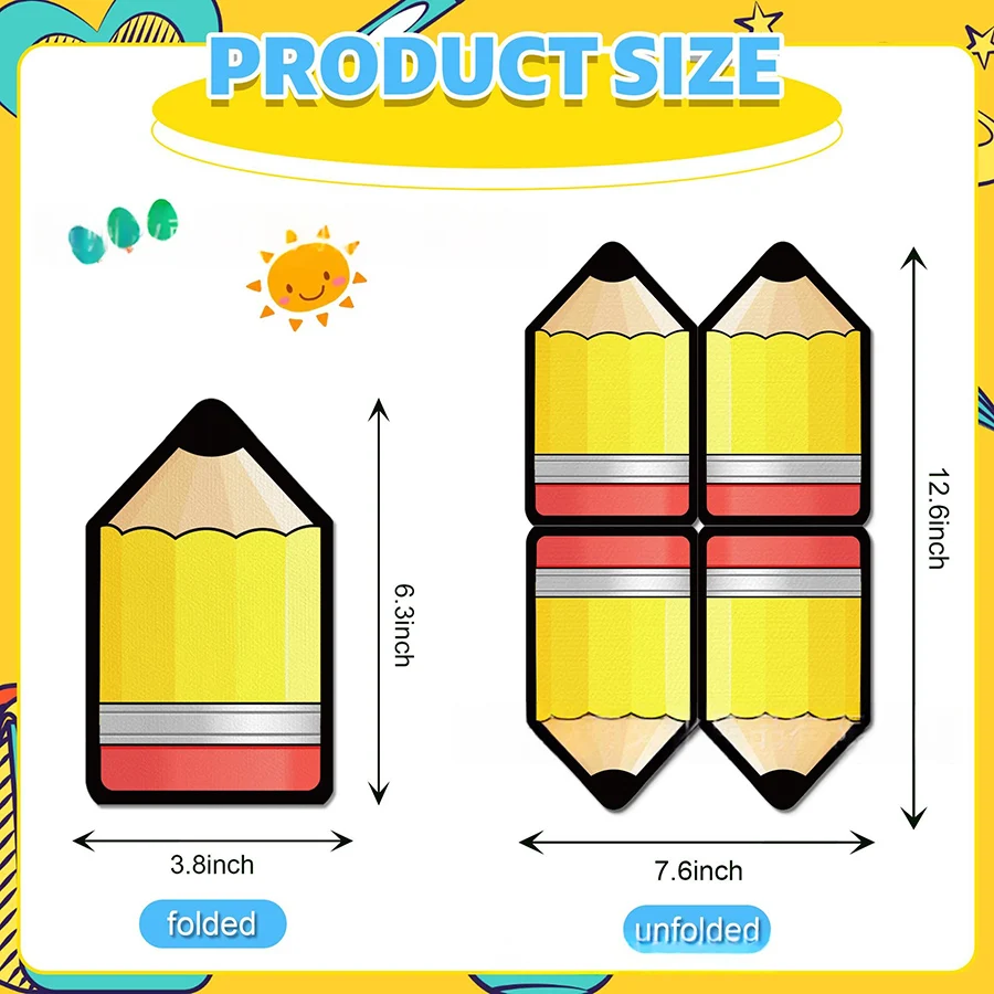 20Pcs Crayon Pencil Shaped Disposable Paper Napkins for Children's First Day of School Classroom Party Table Decoration Serviett