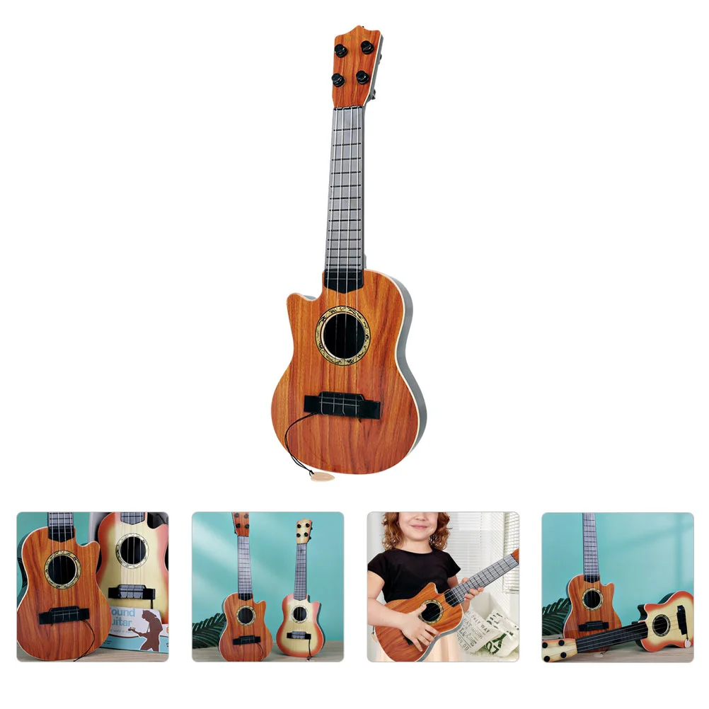 

Simulation Guitar Early Musical Learning Toys Kids Plaything Ukulele Plastic Model Baby Instrument Models Educational