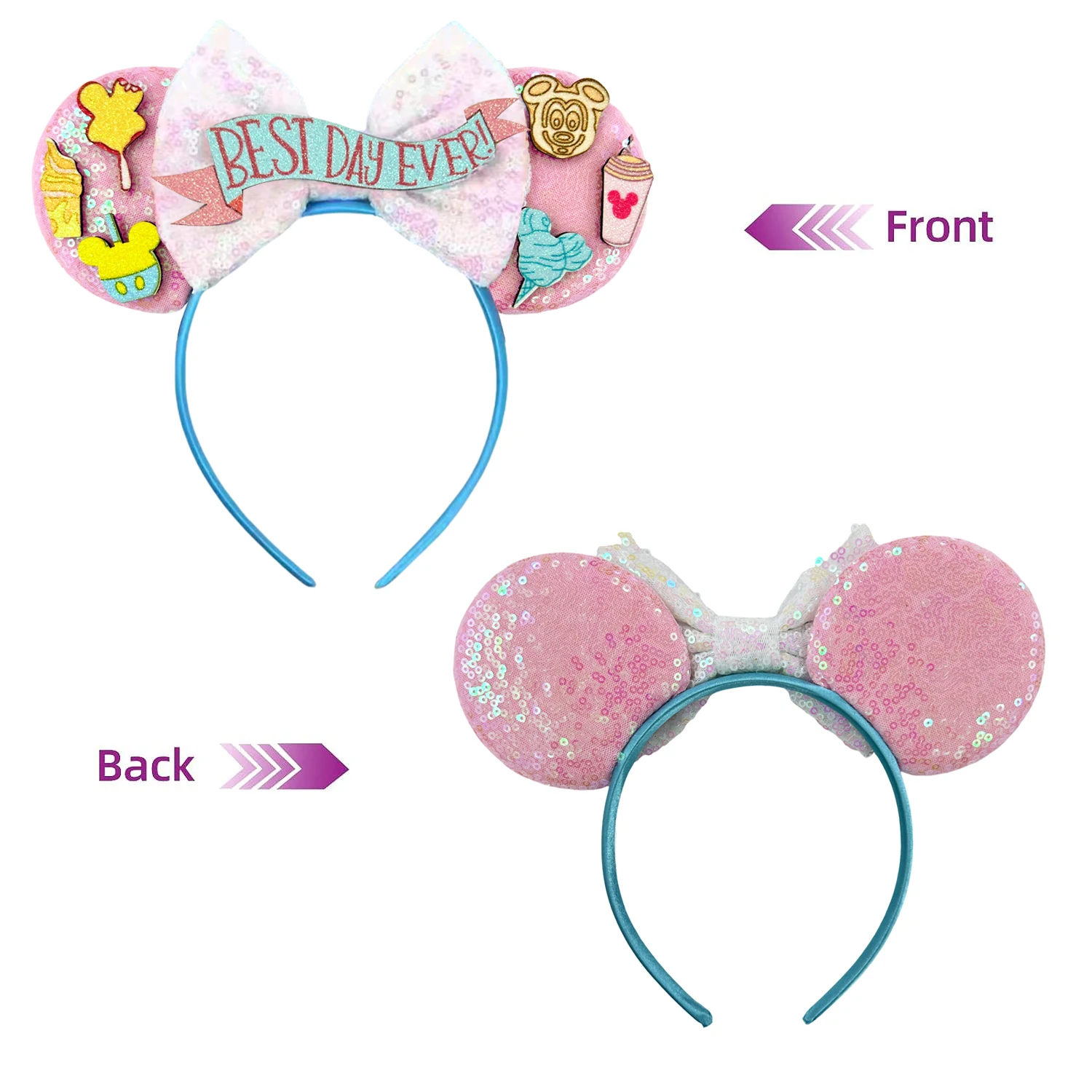 New Birthday Girl Minnie Mouse Ears Headband Bee Winnie Pooh Bear Girl Piglet Tigger Hair Accessories Women Roo Eeyore Hairband