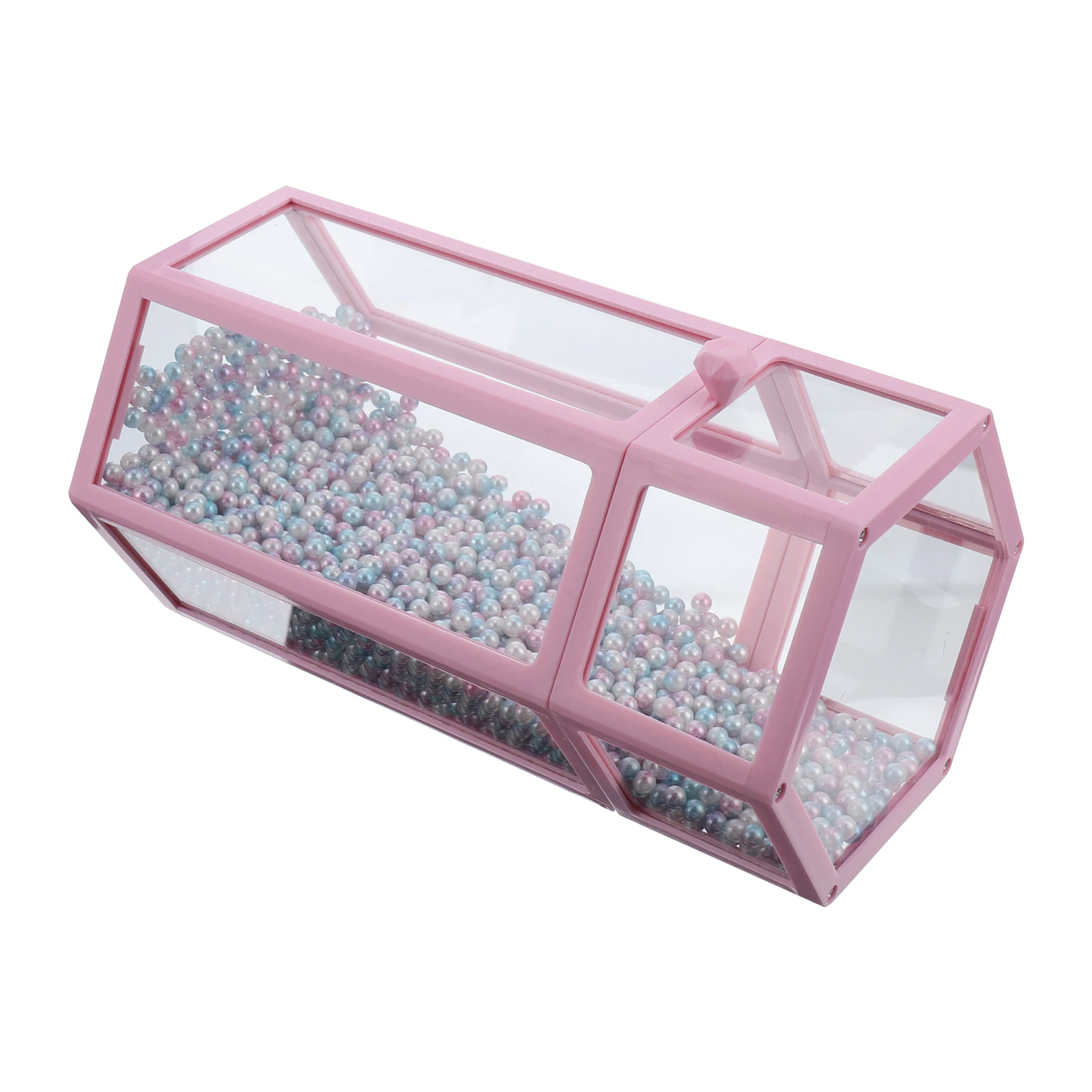 

Makeup Brush Storage Bucket Glass ABS Dustproof Organizer Eyeliner Pencil Container Desk Bedroom Bathroom Vanity Display