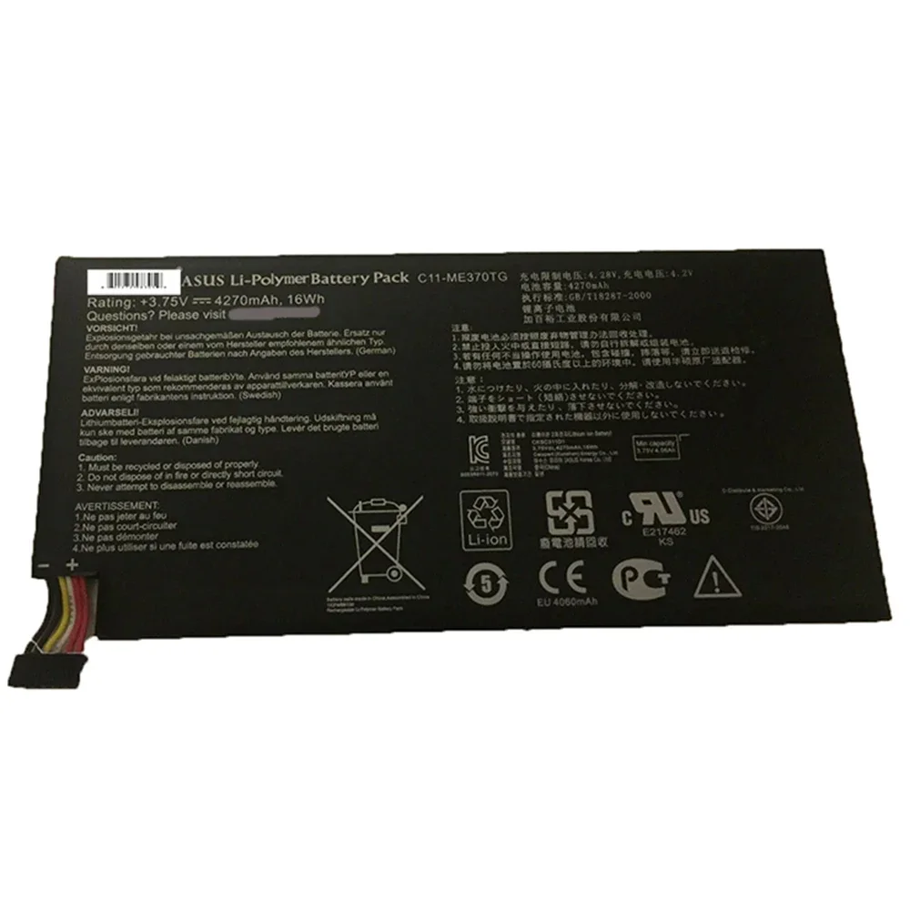 Brand New Original C11-ME370TG 3.75V 4270mAh Laptop Battery for Asus MeMo Pad ME172V Google Nexus 7 Table PC CII-ME370TG image 4