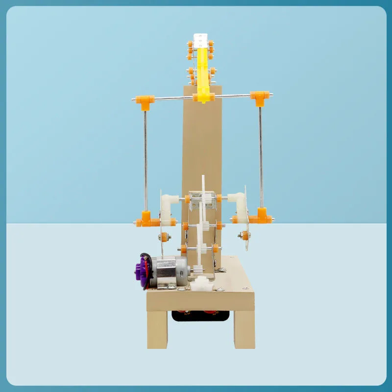 Oil Drilling Machine Model Sience Toys DIY Funny Oil Pumping Unit Model Technology Physics Kit Educational Toys For Kids