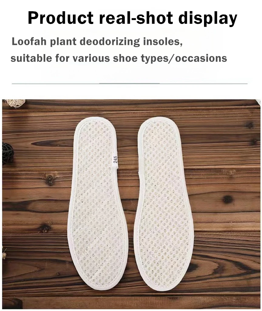 Rete bifacciale leggera da uomo e da donna【Piede in luffa】Assorbimento del sudore, comodi e traspiranti