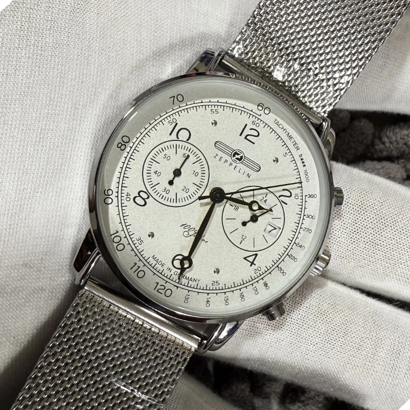 Zeppelin Memorial 20 Automatic  Watch for Men, Case  Automatic, Three Hands, Calendar, Fashionable, Business, Casual