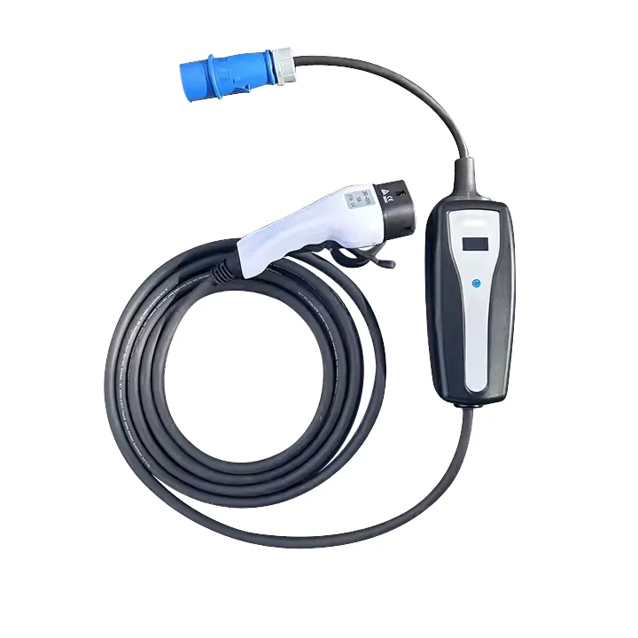 

16A 32A Level 2 Ac Electric Vehicle Car Charger Evse Portable EV Charger 7kw 11kw 22kw Type 2 Type 1