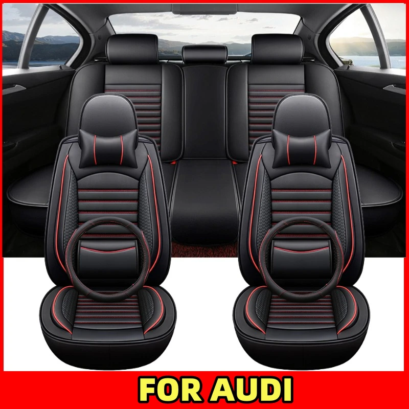

FOR AUDI Car seat cover artificial leather comfortable waist-fixed luxury full set 5 seat full wrap seat cover wear-resistant