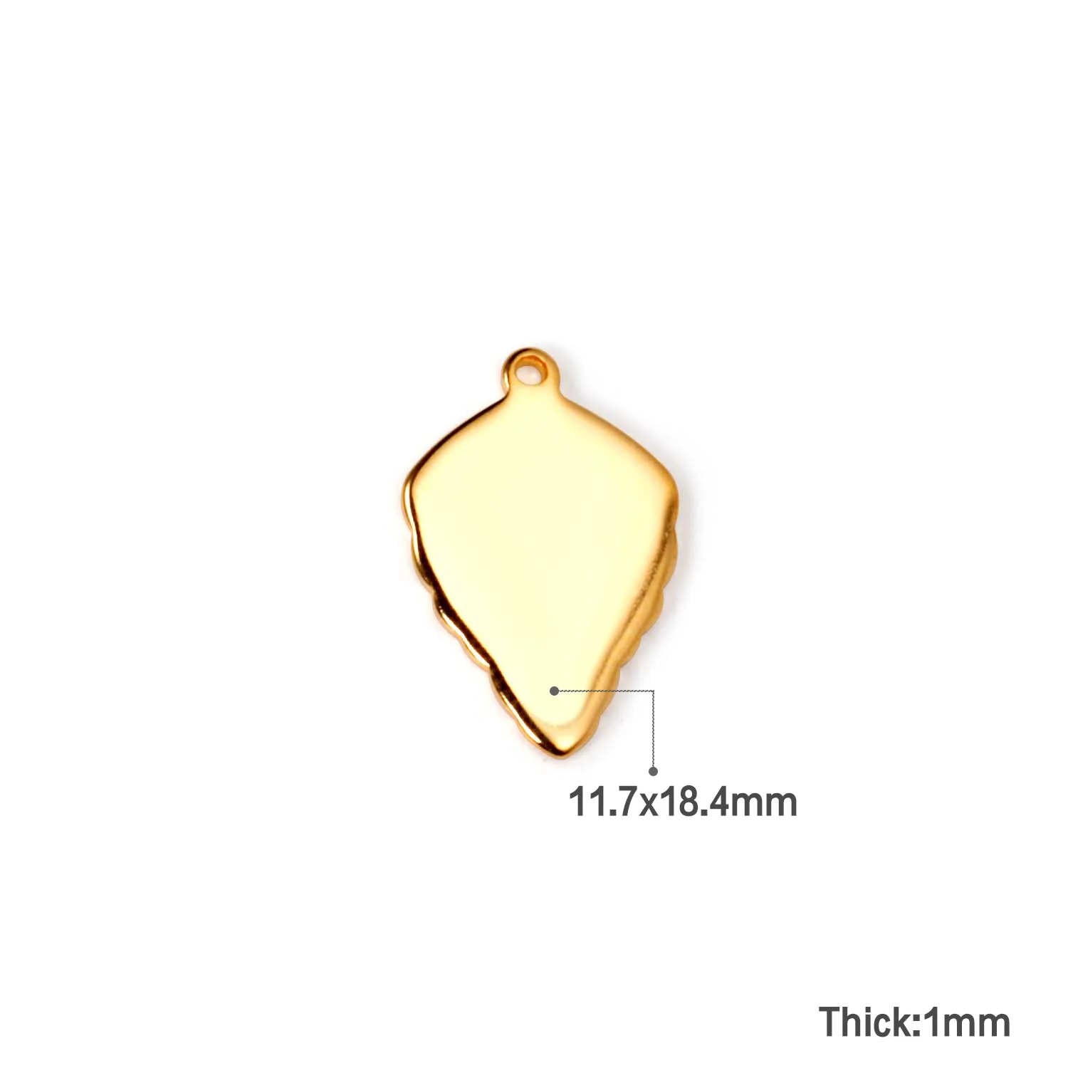 ASON 100Pcs/Lot Charms For Jewelry Making Tapered Shape Pendants Gold Silver Color Geometry For Necklace Bracelet DIY Making