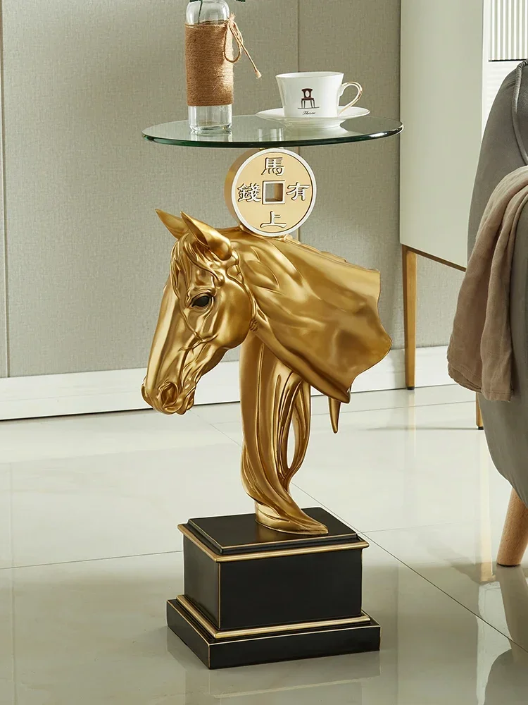 

SAT2 Мебель для гостиной Скандинавский журнальный столик Креативный чайный столик Статуя головы лошади Ремесленные украшения Украшение дома Accesso