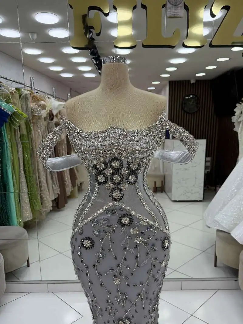 2026 New Heavy Handmade Sewing Cocktail Dresses Luxury Strapless Prom Dresses Evening Party Dresses Vestidos Femenino Customized