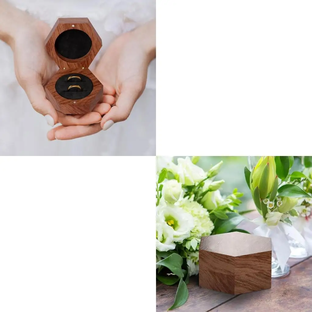 

Sophisticated Single Rings Display Box Finish Plush Cushion Inside