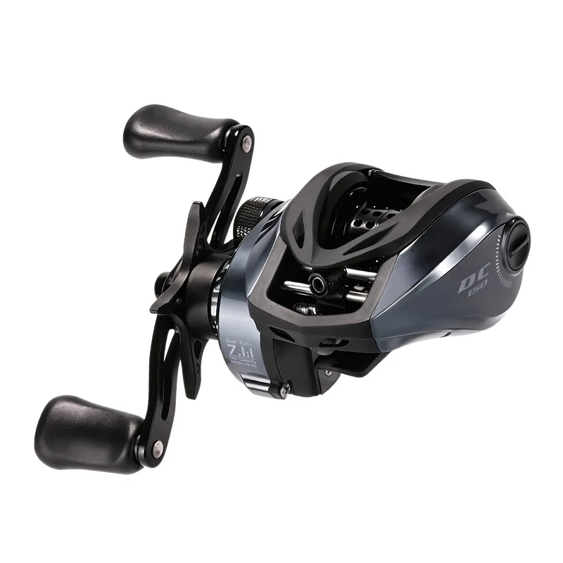 DC150 ベイトキャスティングリール 超軽量 デジタル制御 ロングキャストフィッシングリール 5+1BB 7.2:1 ギア比 最大ドラグ力 5kg 電動リール
