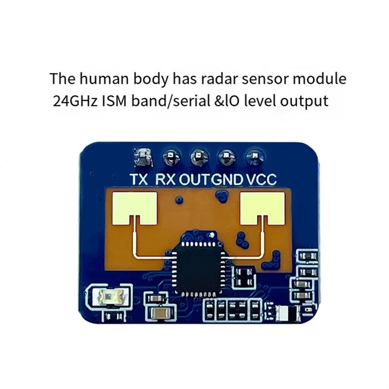 Modul deteksi gerakan Sensor Radar kehadiran manusia 24G Mmwave LD2410C modul Radar LD2410C