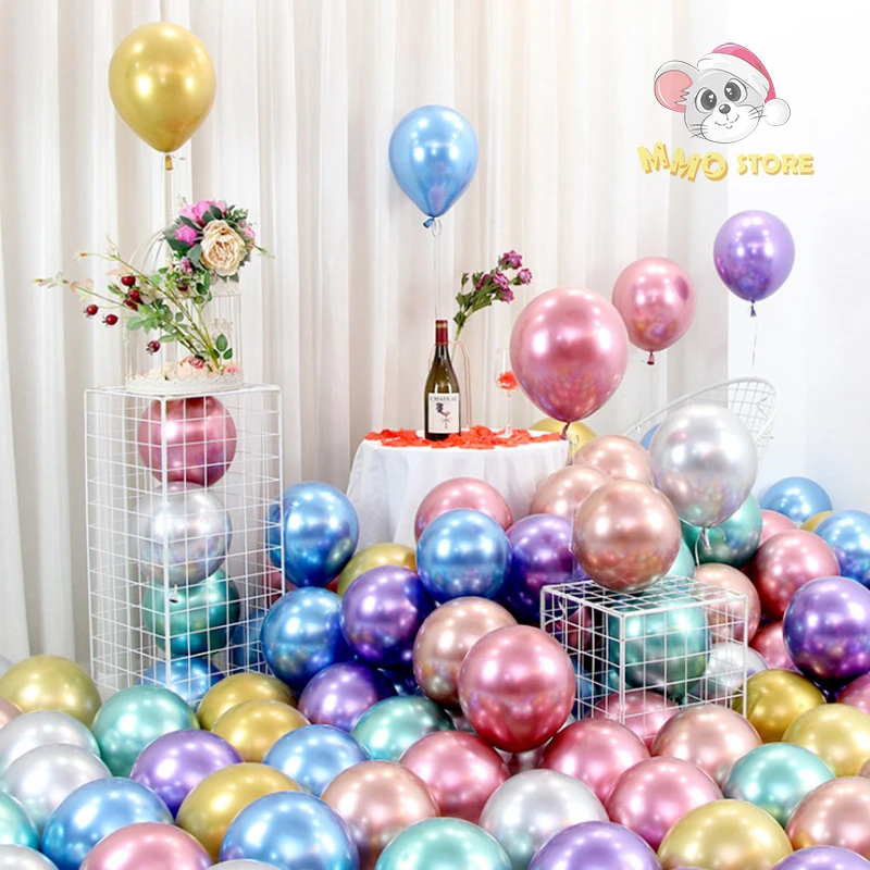 Metallic Chrome Red Balloon Thickened 5-18inch Latex Balloons Wedding Party Decoration Baby Shower Birthday Scene Helium Baloon