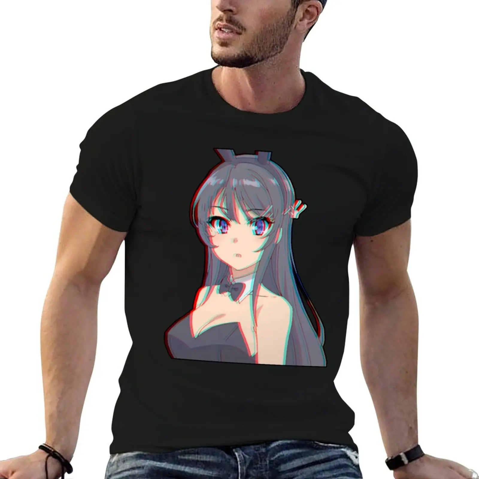 

Bunny Girl 3D Aesthetic (Mai Sakurajima) T-Shirt man t shirts cotton t shirt for man t shirt man casual T-shirt