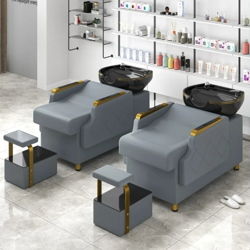 Massager Japanese-style Shampoo Bed Modern Barber Shampoo Bed Hairdresser Ergonomic armadietto parrucchieri Barber Furniture