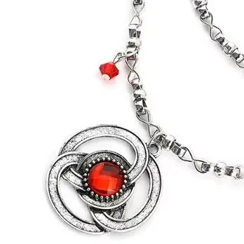 Nuevo y Popular Accesorio con el Símbolo de la Familia de Juego de Tronos, Colgante de Rubí, Regalos para Fans, Regalos de Cumpleaños de Fantasía Medieval