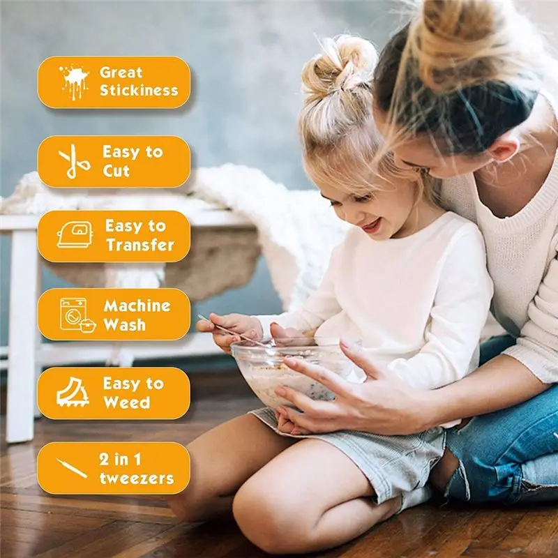 ABNH HTV نقل الحرارة الفينيل حزمة 36 قطعة 12X10In HTV صفائح الفينيل ، الحديد على الفينيل لآلة الحرارة لتقوم بها بنفسك الأقمشة تي شيرت