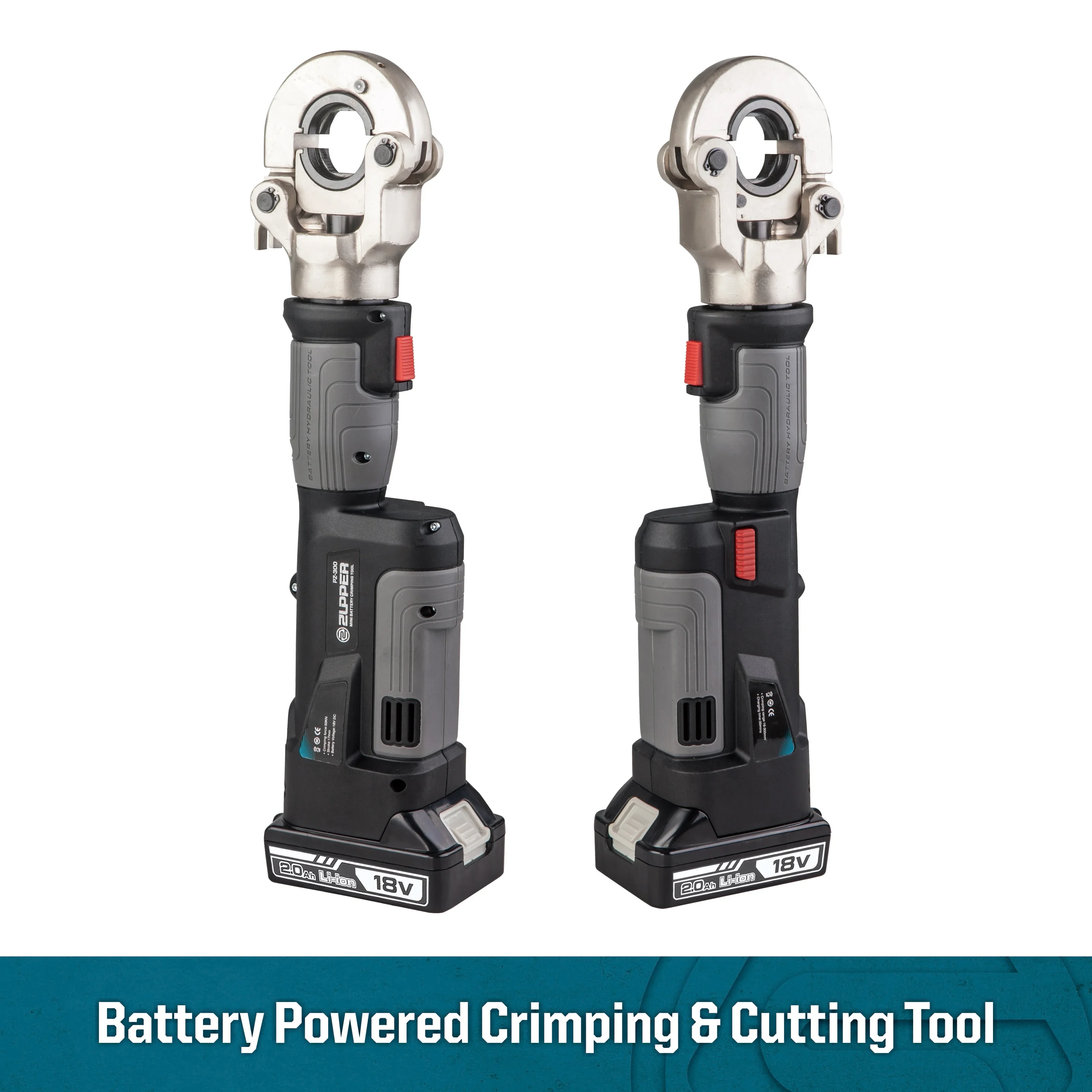 Mini Battery Powered Crimping Tool with High power and peormance PZ-300 Range 16-300mm² cable lugs