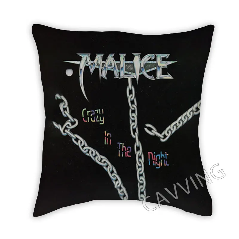 Malice Band  3D Printed Polyester Decorative Pillowcases Throw Pillow Cover Square Zipper Cases Fans Gifts Home Decor