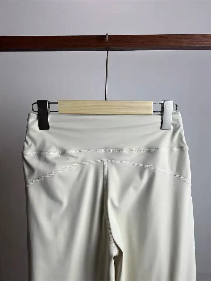 Damen-Sporthose mit lockerer Passform und Taschen, gerade geschnittene, hochtaillierte Fitnesshose, Yoga-Hose, Pilates-Hose – Detail 18