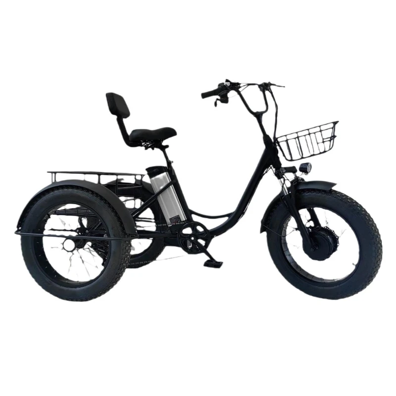 Electric tricycle fat tire electric pedal snow lithium battery bicycle