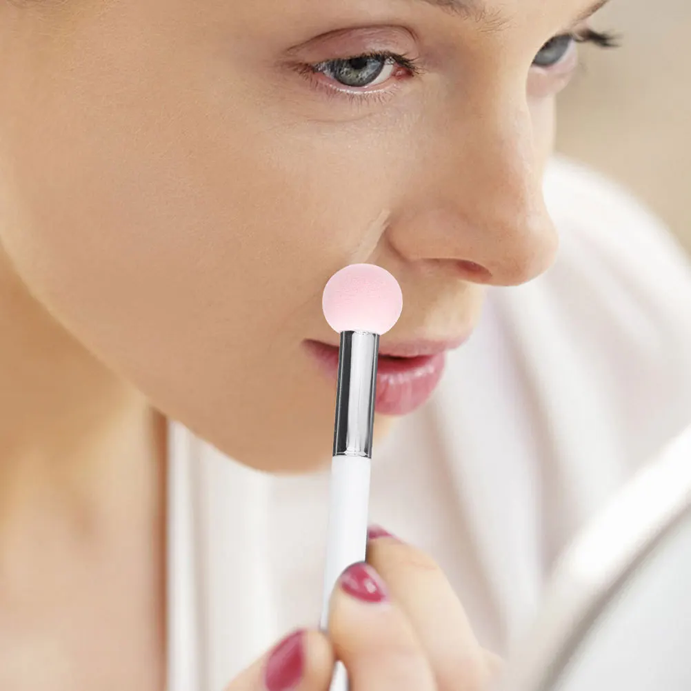 Minkissy الفطر الإسفنج ماكياج قضيب مع مقبض 6 قطعة عينيه خلاط أداة لينة الوجه الإسفنج للتغطية