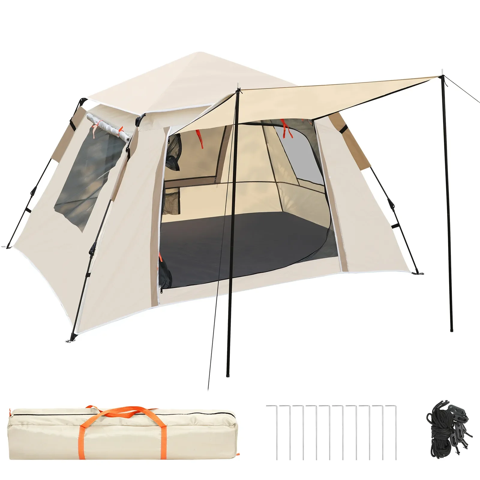 

SANLIKE Automatic Camping Tent is equipped with an automatic hydraulic canopy system for camping,travel or beach activities