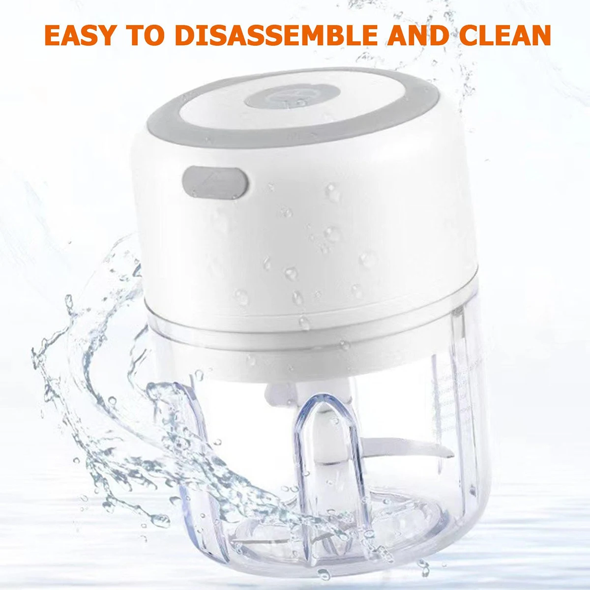 Mini Wireless Electric Garlic Masher 250ML USB Charging Portable Vegetable Chopper Household Garlic Making Machine