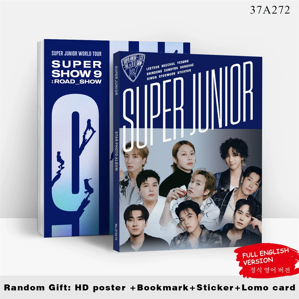 Revista del 18.º Aniversario de KPOP Super Junior, Fotografía de LEETEUK, YESUNG, SIWON, ShinDong, Super Show, Álbum de Fotos de 9 Fotos, Colección para Fans