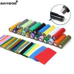 18650 PVC Heat Shrink Tube Battery Film Tape Precut Shrinkable Sleeve Tubing Protect Pipe Cover Batteries Wrap Case