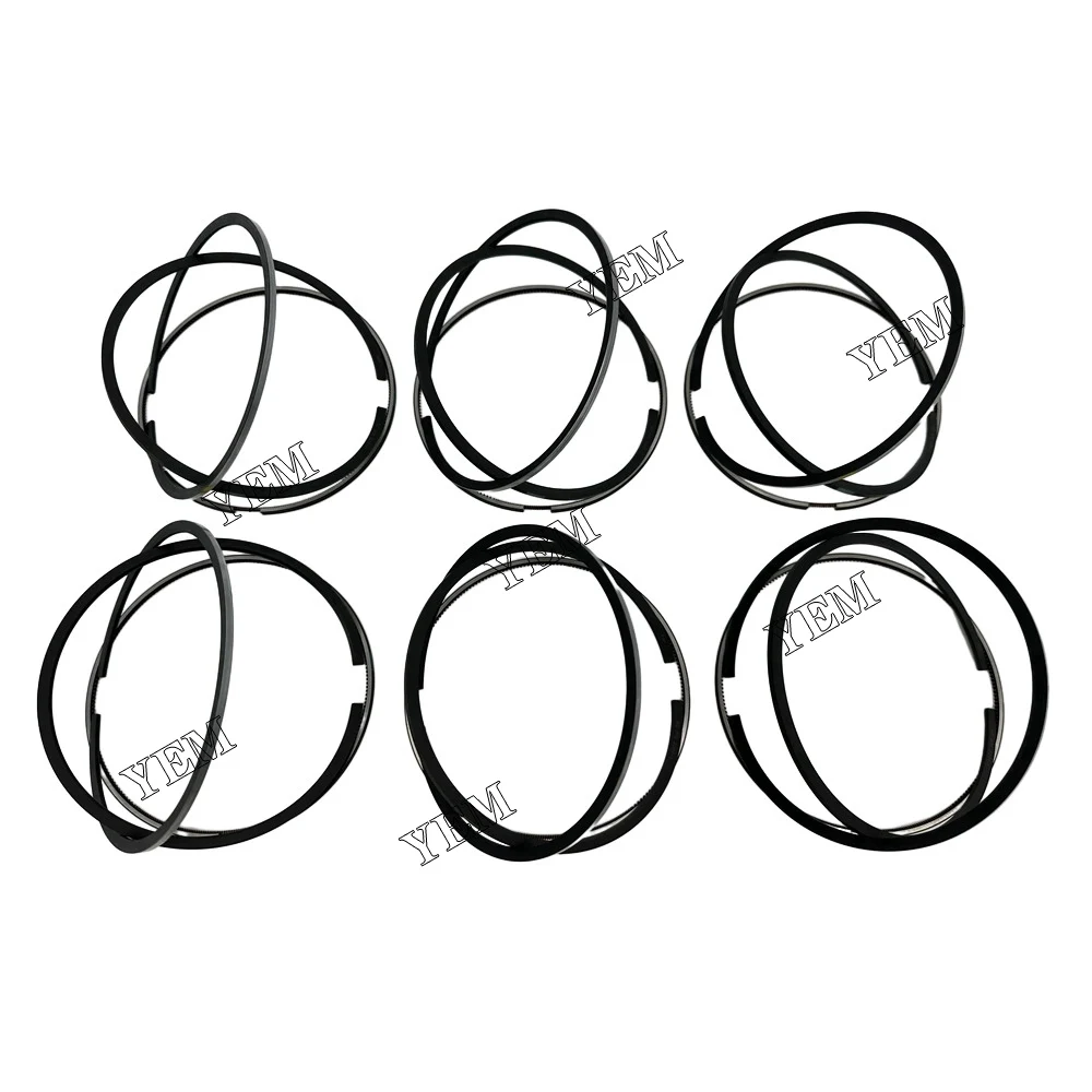 

6x S00042455+02 Piston Rings Set STD For 6ETAA11.8 Diesel engine