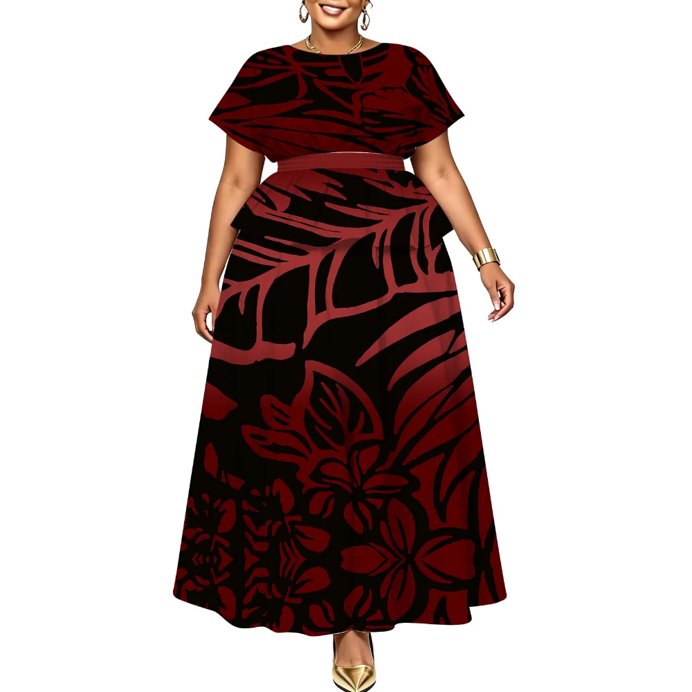 New Pletasi Half-Length Skirt Polynesian Island Dress Traditional Samoan Island Dress Women'S Evening Festival Gown