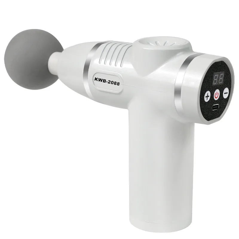 Mini Fascia Gun Massage Gun Instrument Muscle Relaxation Vibration Therapy Stick Fitness Equipment 12 Massage Heads