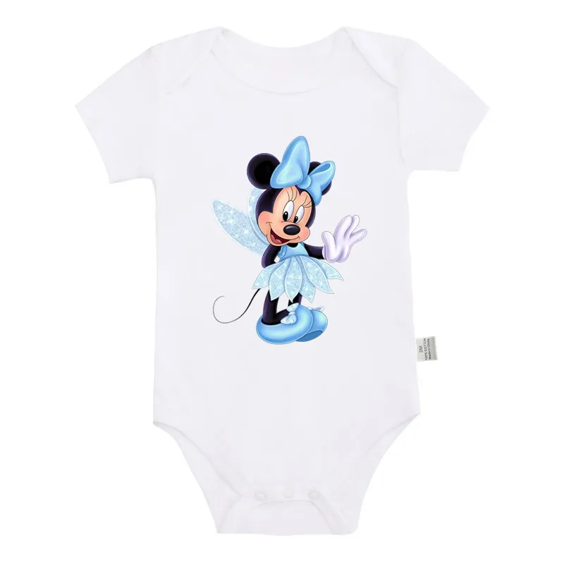 Baby Romper Newborn Baby Girls Clothes Fairy Minnie Mouse Print Infant Baby Jumpsuit Cute Casual Baby Bodysuit