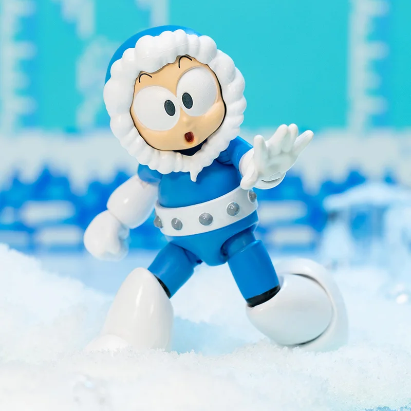 Mega Man Anime Figuur Jada Speelgoed 1/12 Vuur Man Bevroren Man Beweegbare Beeldje Pvc Standbeeld Speelgoed Ornament Kind Verjaardag Speelgoed Cadeau