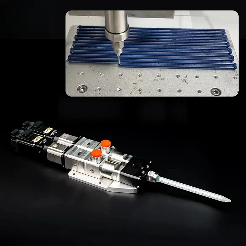 Sistema de distribuição de cola A B de baixa pressão - Mini bomba de parafuso e válvula para dosagem de líquidos de precisão