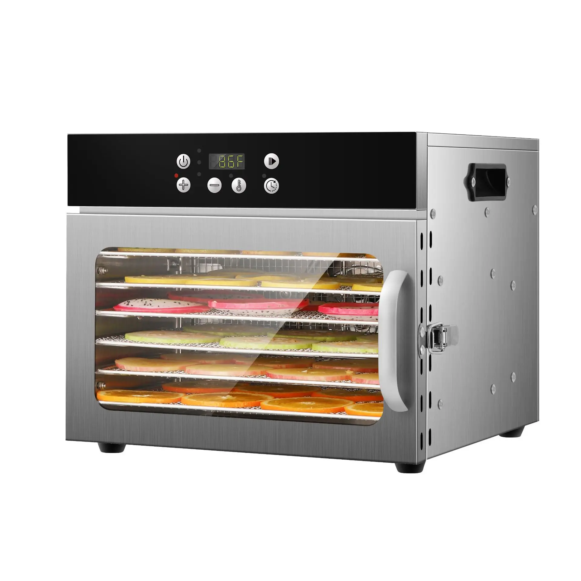 

8-уровневая сушилка для продуктов из нержавеющей стали для домашнего использования: для лакомств для животных, овощей и фруктов