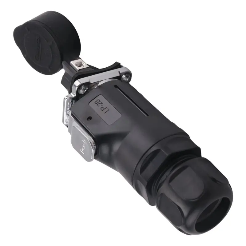 【A08I】 50A 2 Pin High Durability Industrial Connector Screw Wiring Terminal Waterproof Circular Electrical Cable Connection