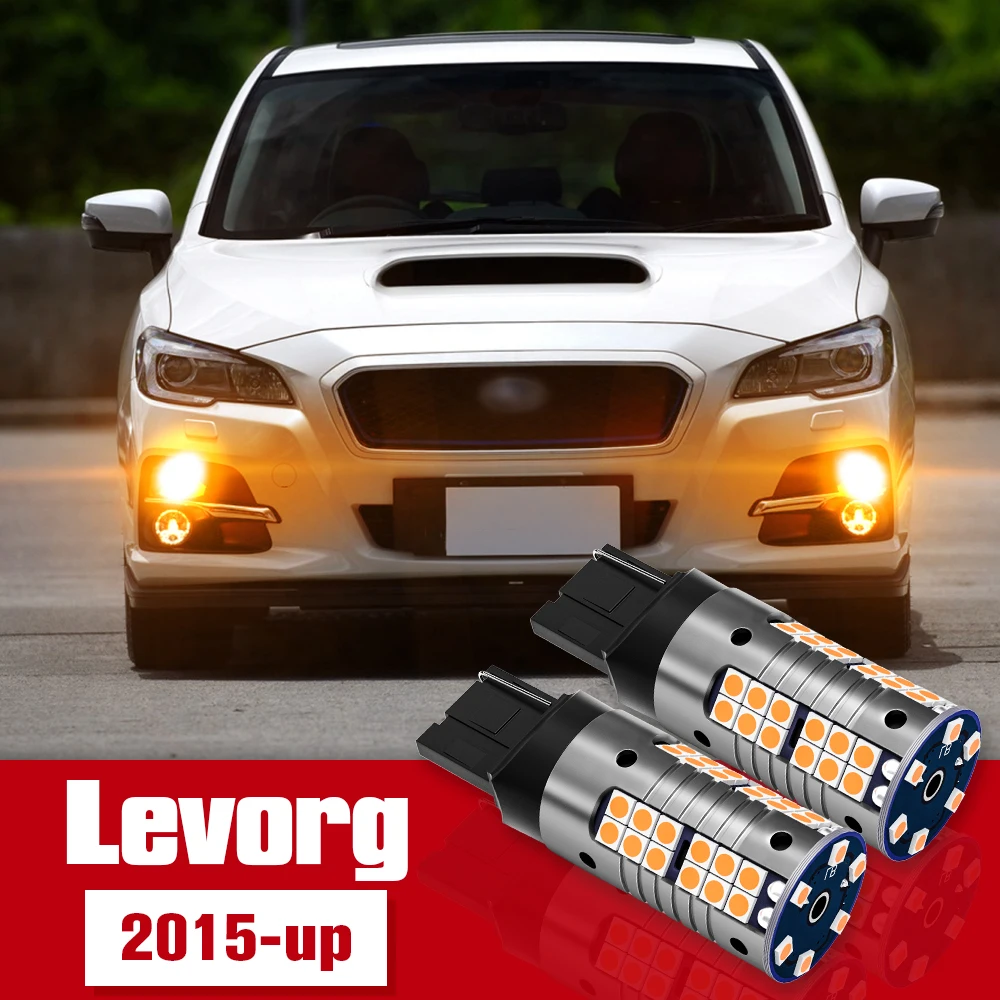 2 buah Aksesori LED bohlam lampu sinyal belok untuk Subaru Levorg 2015 2016 2017 2018 2019 2020 2021