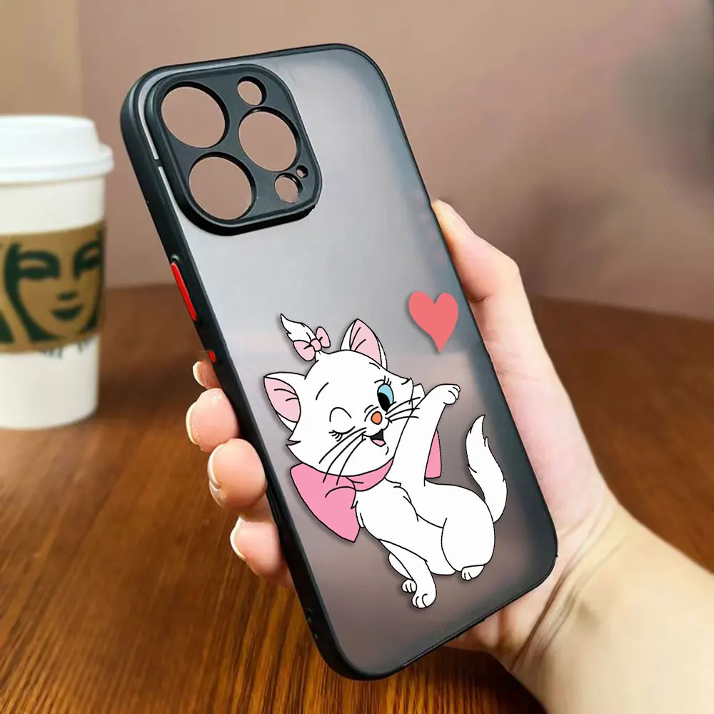 

Disney Cat The Aristocats Marie Cover Matte Phone Case For Redmi NOTE 14 13 12 12S 11 11T 11S 10 10S 9T 9 10X PRO 5G Phone Funda