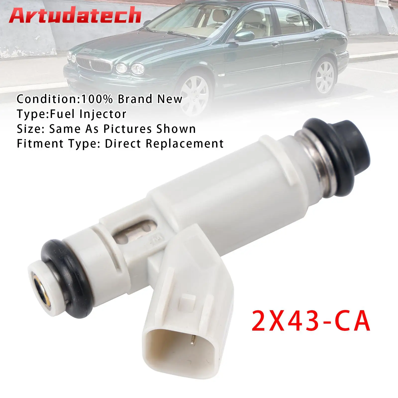 

Artudatech 1Pcs Fuel Injector For Jaguar Ford X-Type 2.1L V6 01-09 2X43-CA 2X43CA