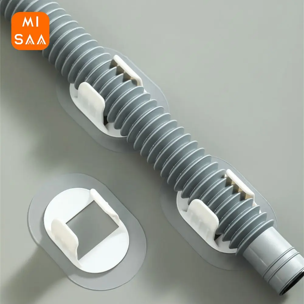 Washing Machine Drain Pipe Holder No Drilling Required Strong Self-adhesive Convenient Innovative Pipe Storage Retainer