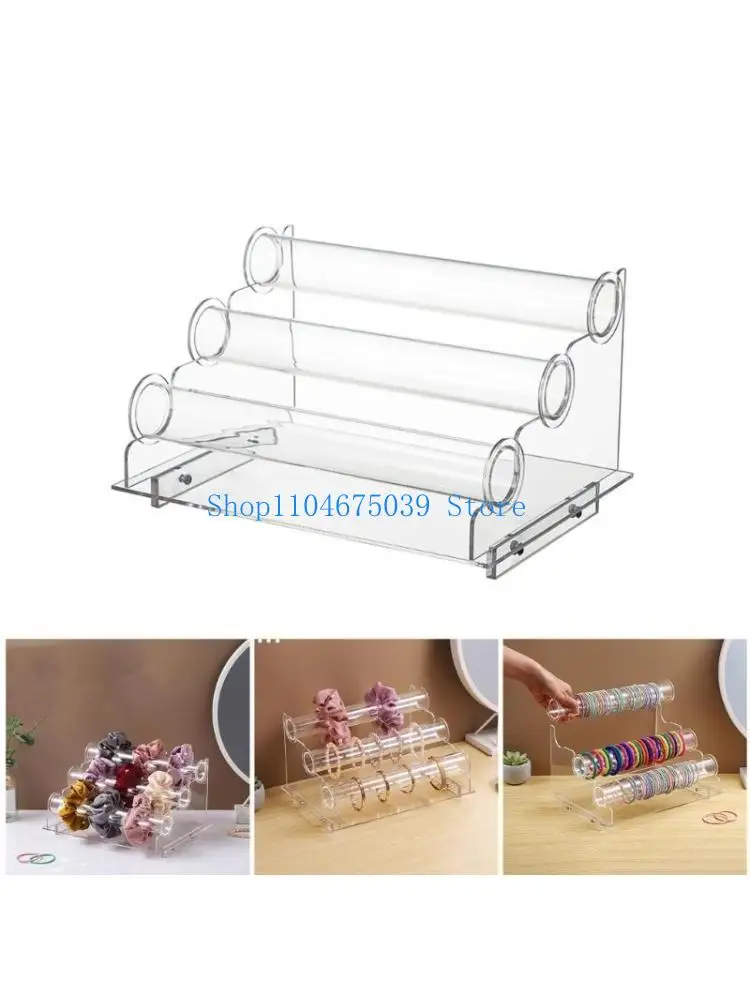 

5asd Clear Acrylic Jewelry Rack with Three Tiers Display Stand for Wrist Accessories
