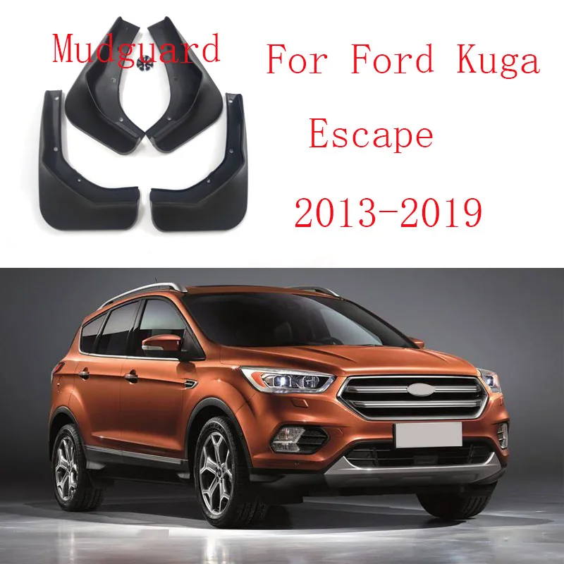 Car Accessories 4Pcs/Set For Ford Kuga Escape 2013-2019 Splash Guards Automotive Mudguards Fender Front Rear Mud Flaps