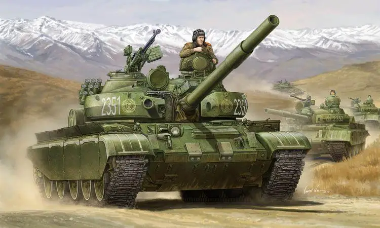 

Trumpeter 01554 1/35 Scale Russian T-62 BDD Mod.1984 "Mod.1972 modification" Model Kit