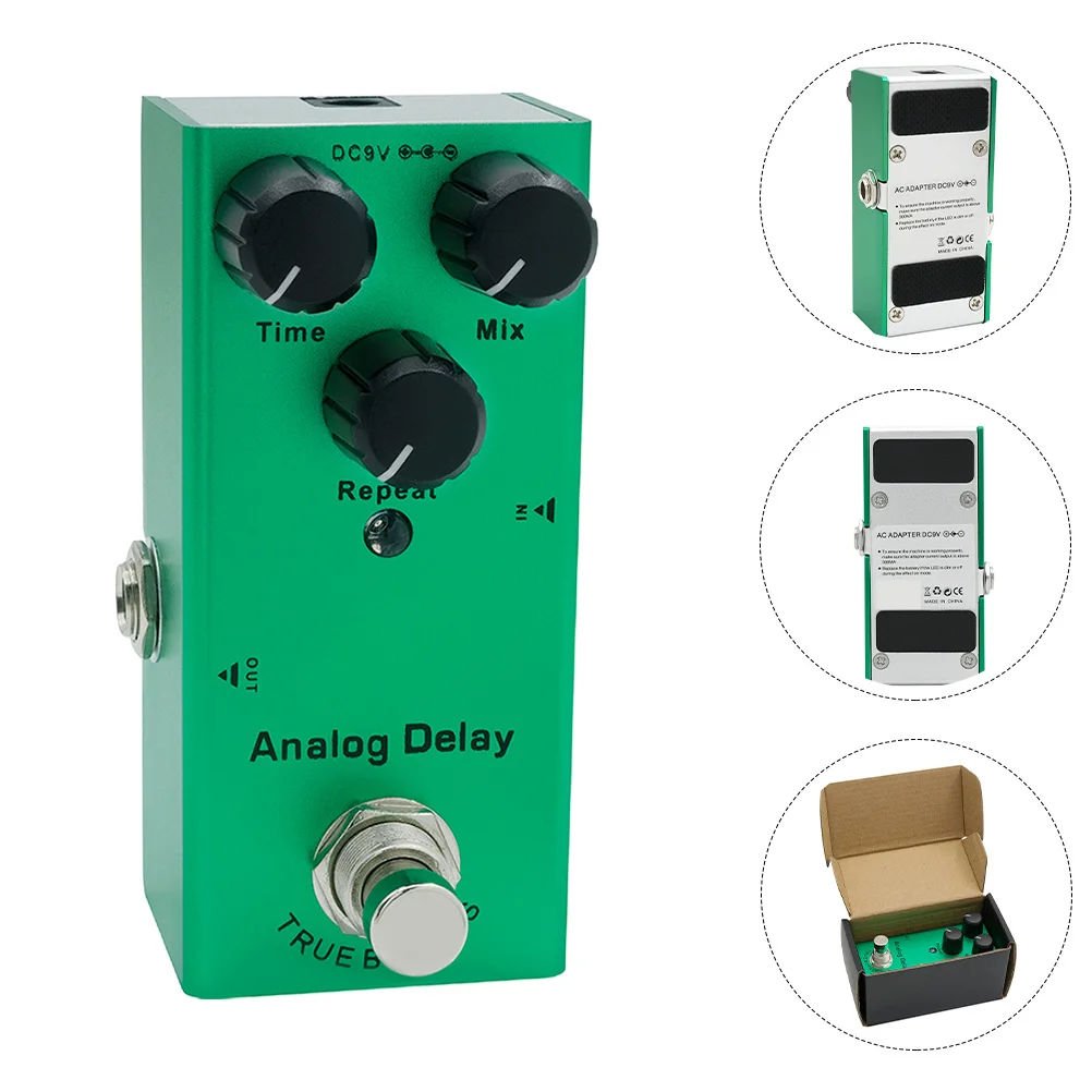 

Analog Delay Electric Guitar Effects Pedal Metal Shell True Bypass Switching LED Indicator Warm Clear Sustain Guitar Effect