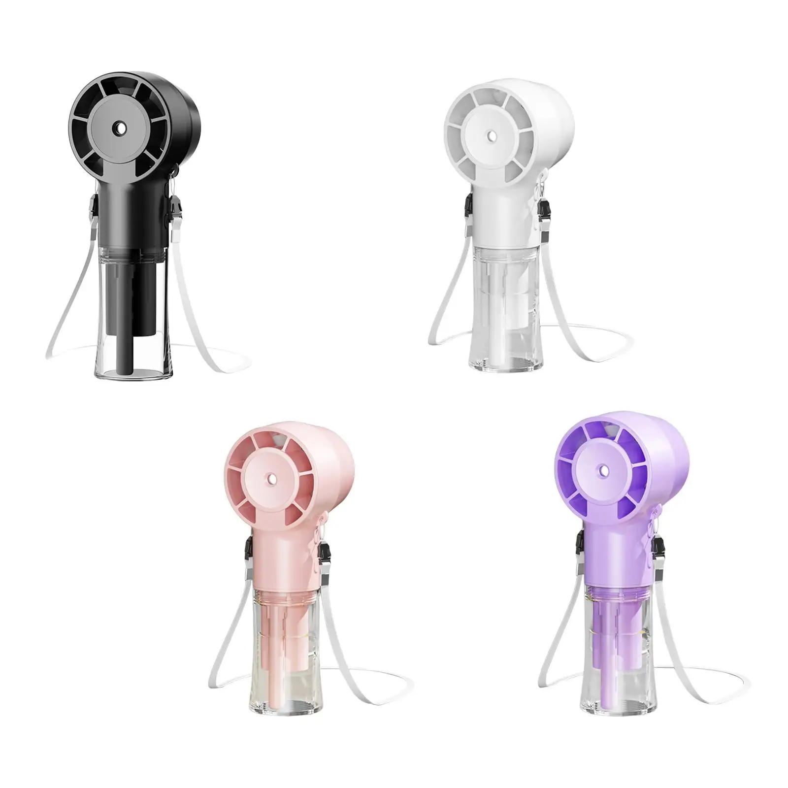 مروحة رش محمولة 4 إعدادات للسرعات، محمولة صامتة لرحلة المشي لمسافات طويلة والتخييم